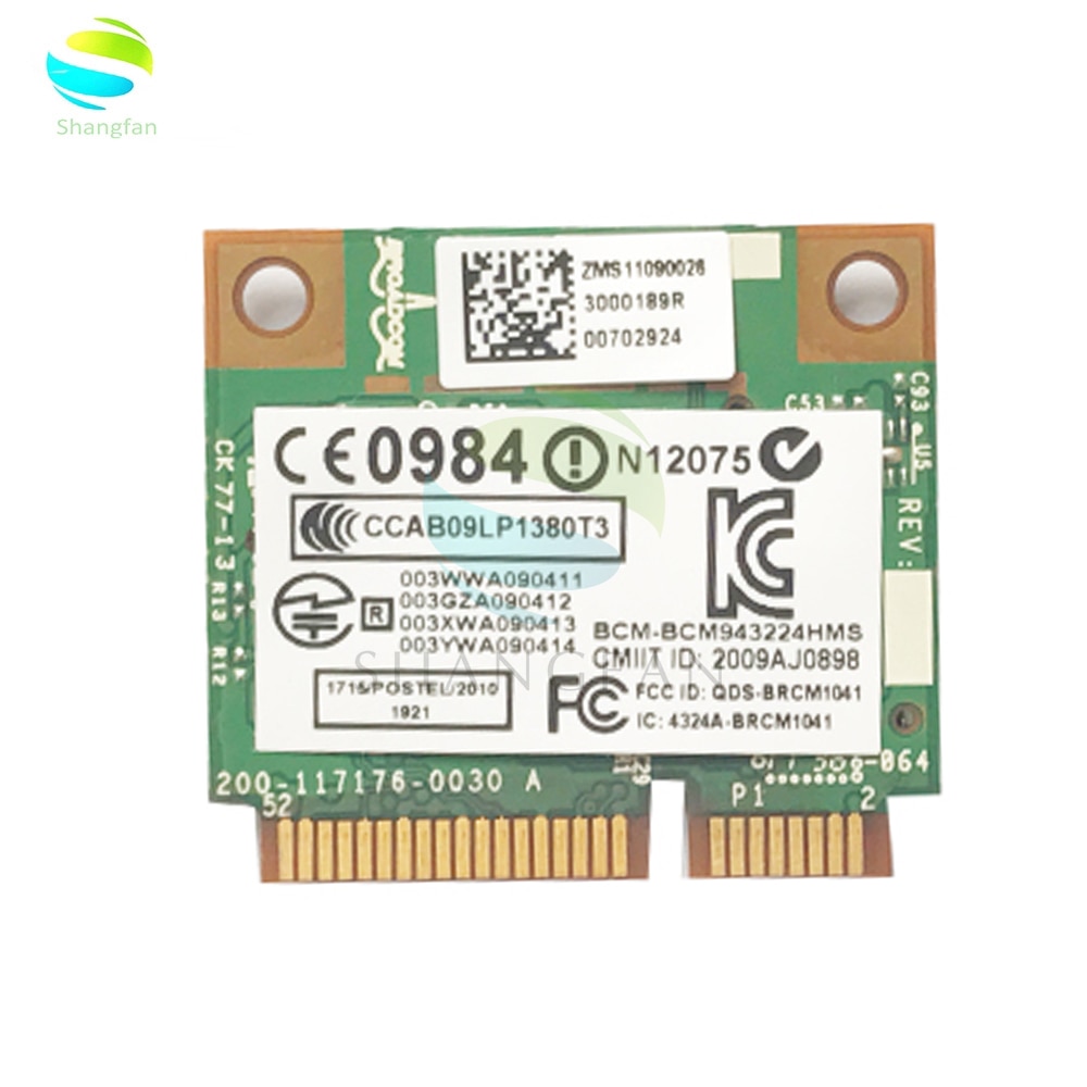 Broadcom BCM943224HMS 2.4G & 5G Mini PCI-e 300M..